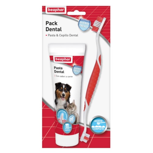 BEAPHAR KIT DENTAL PASTA Y CEPILLO