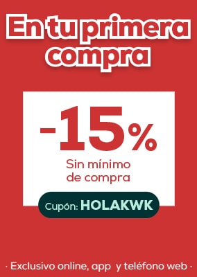 15% de descuento en tu primera compra