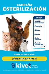 Campaña Esterilización Clínicas veterinarias Kivet