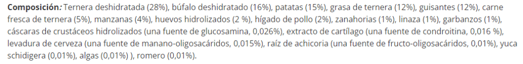 Como leer etiqueta de comida para animales composición