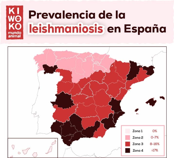 Leishmaniosis prevalencia mapa