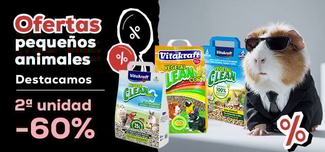 Pequeños animales 🐰 |  2º ud. -60% en lecho Vitakraft