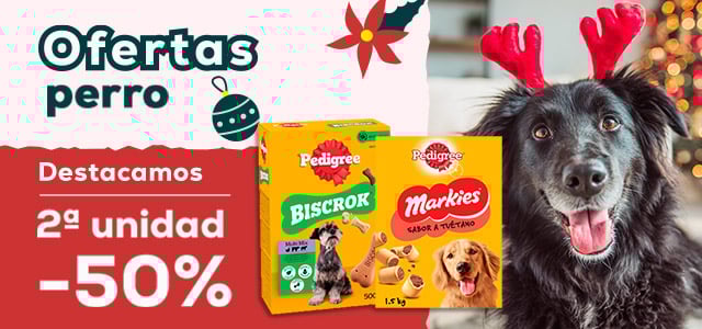 Ofertas perro 🐶  |  2ª ud. -50% en snacks Pedigree