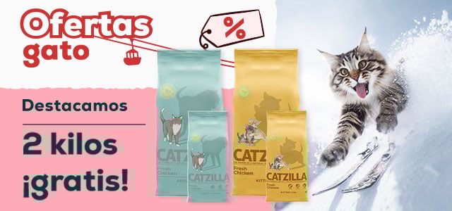Ofertas gato🐈  | 2 kg ¡gratis! con selección de pienso Catzilla