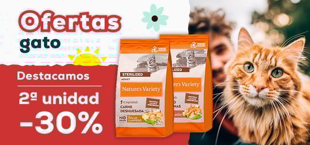 Ofertas gato🐈  |  2ª ud. -30% en selección de pienso Nature’s Variety