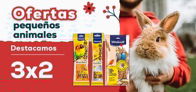 Pequeños animales🐰 |  3 x 2 en selección de snacks Vitakraft