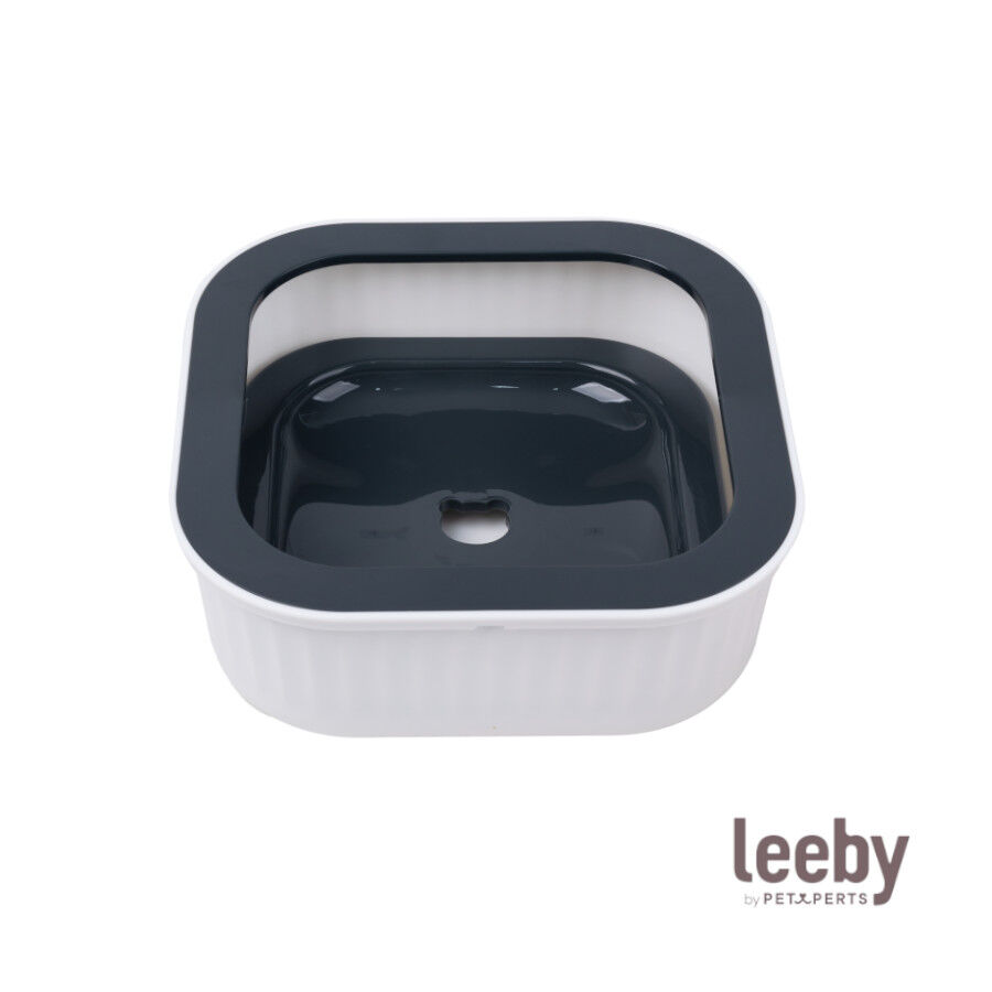 Leeby Dispensador Agua Anti Salpicaduras Blanco para perros, , large Imagen numero 2