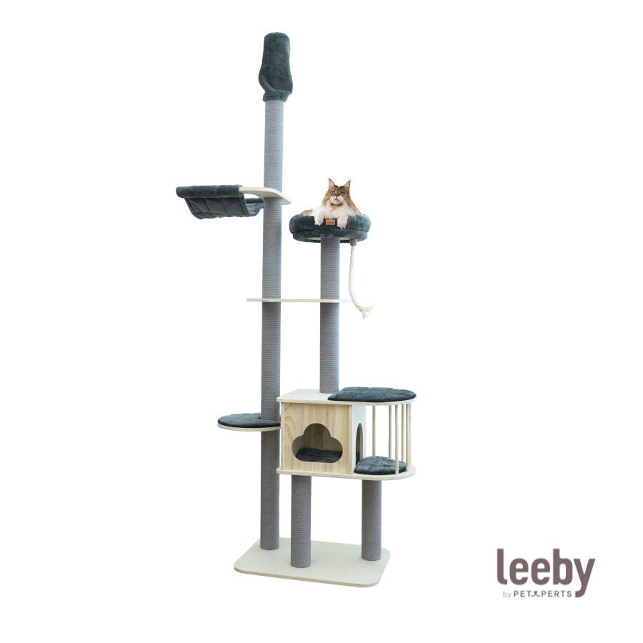 Leeby Cloud Collection torre rascador de techo con cama y juguete para gatos, , large Imagen numero 2