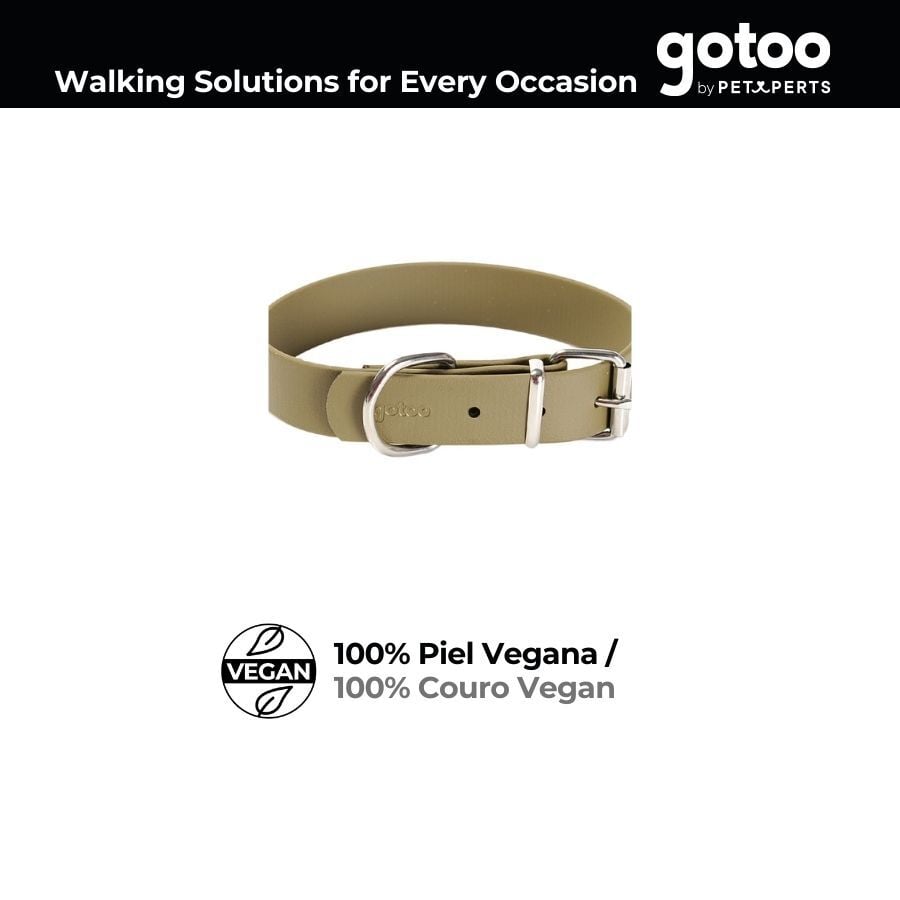 Gotoo Collar Biothane verde oliva para perros, , large Imagen numero 3