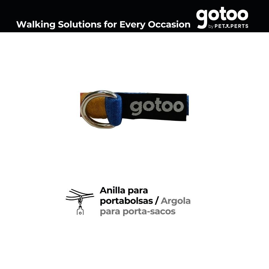 Gotoo Correa redonda azul para perros thumbnail