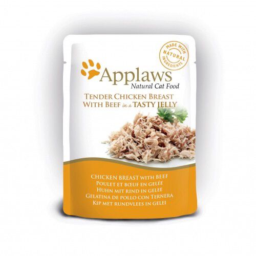 Applaws comida h&uacute;meda pollo y ternera para gatos Imagen numero 3