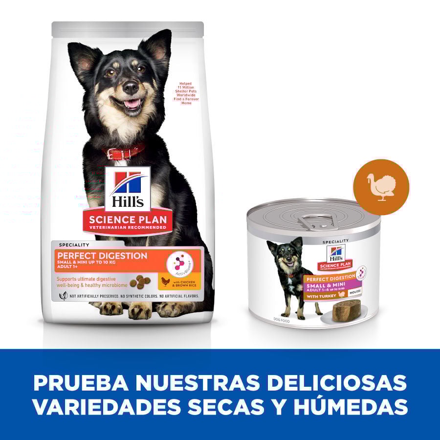 Hill&#039;s Science Plan Adult Small y Mini Perfect Digestion Mousse de Pavo lata para perros thumbnail