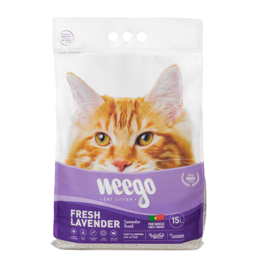 Weego Fresh Lavender Arena Aglomerante para gatos
