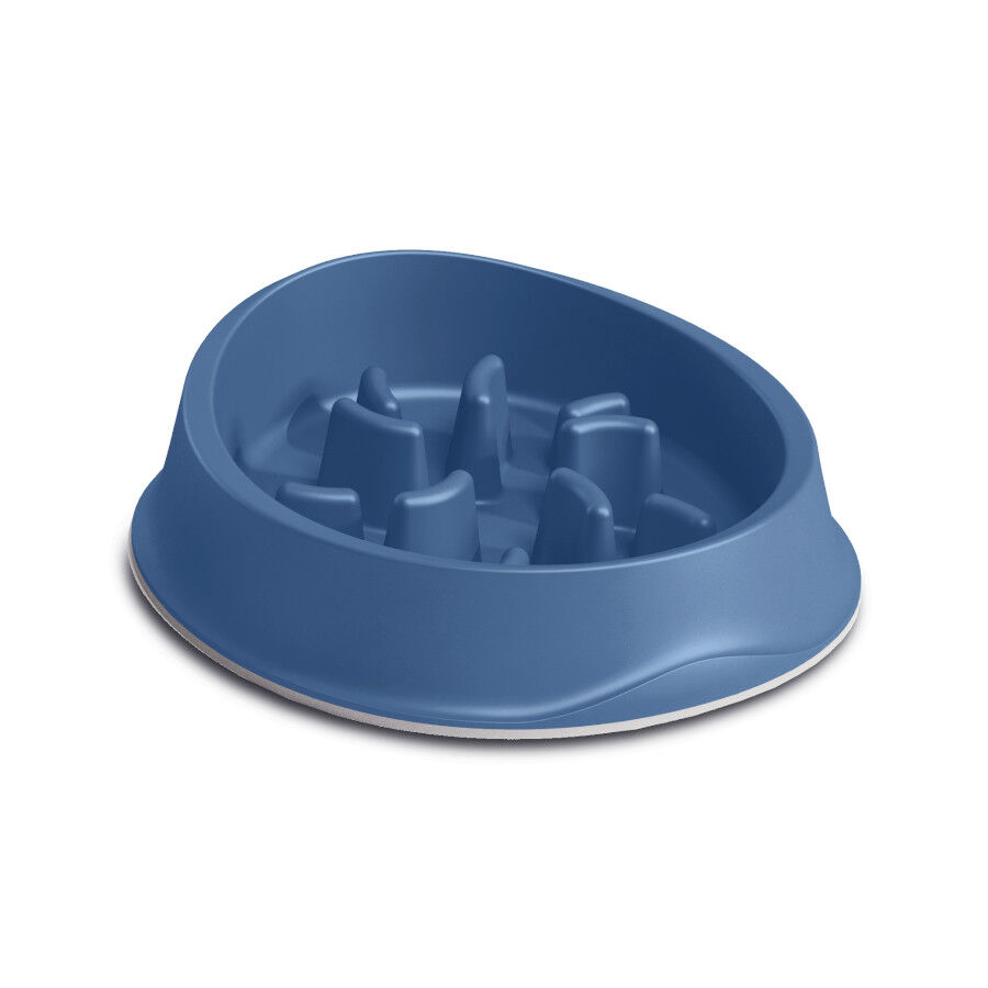 Stefanplast Comedero antivoracidad azul para perros, , large Imagen numero 1