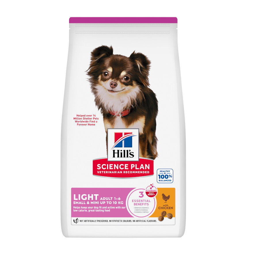Hill's Science Plan Light Pienso Pollo para perros de razas pequeñas y mini