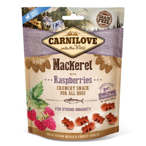 Carnilove Galletas Crunchy Caballa y Frambuesas para perros
