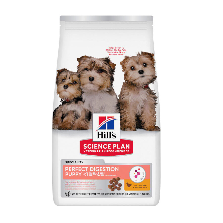 1.5 kg Hill's Science Plan Perfect Digestion Puppy Small y Mini Pollo y Arroz pienso para cachorros, , large Imagen numero 1