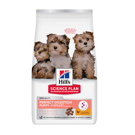 Hill's Science Plan Perfect Digestion Puppy Small y Mini Pollo y Arroz pienso para cachorros,  Hill's Science Plan Perfect Digestion Puppy Small y Mini Pollo y Arroz pienso para cachorros