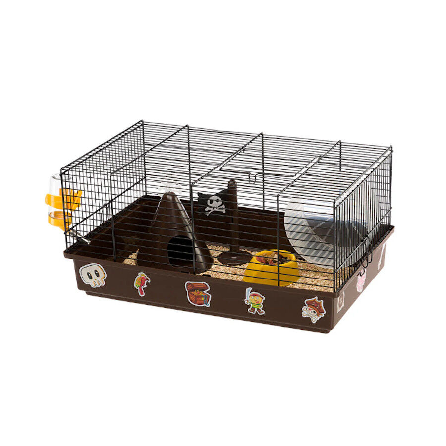 Ferplast Criceti 9 Piratas Negra Jaula para roedores, , large Imagen numero 1