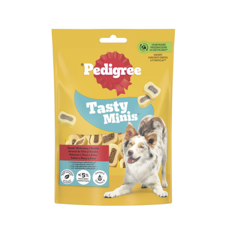 Pedigree Tasty Mini Snacks Sabor Buey y Ave para Perros thumbnail