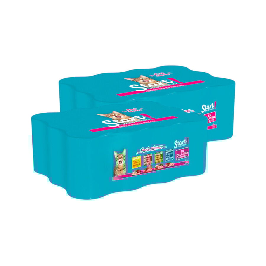 Start Multipack de Carne y Pescado en Gelatina para Gatos