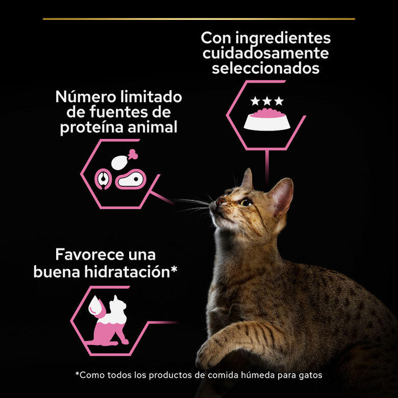 Pro Plan Delicate Mousse rico en pavo para gatos thumbnail