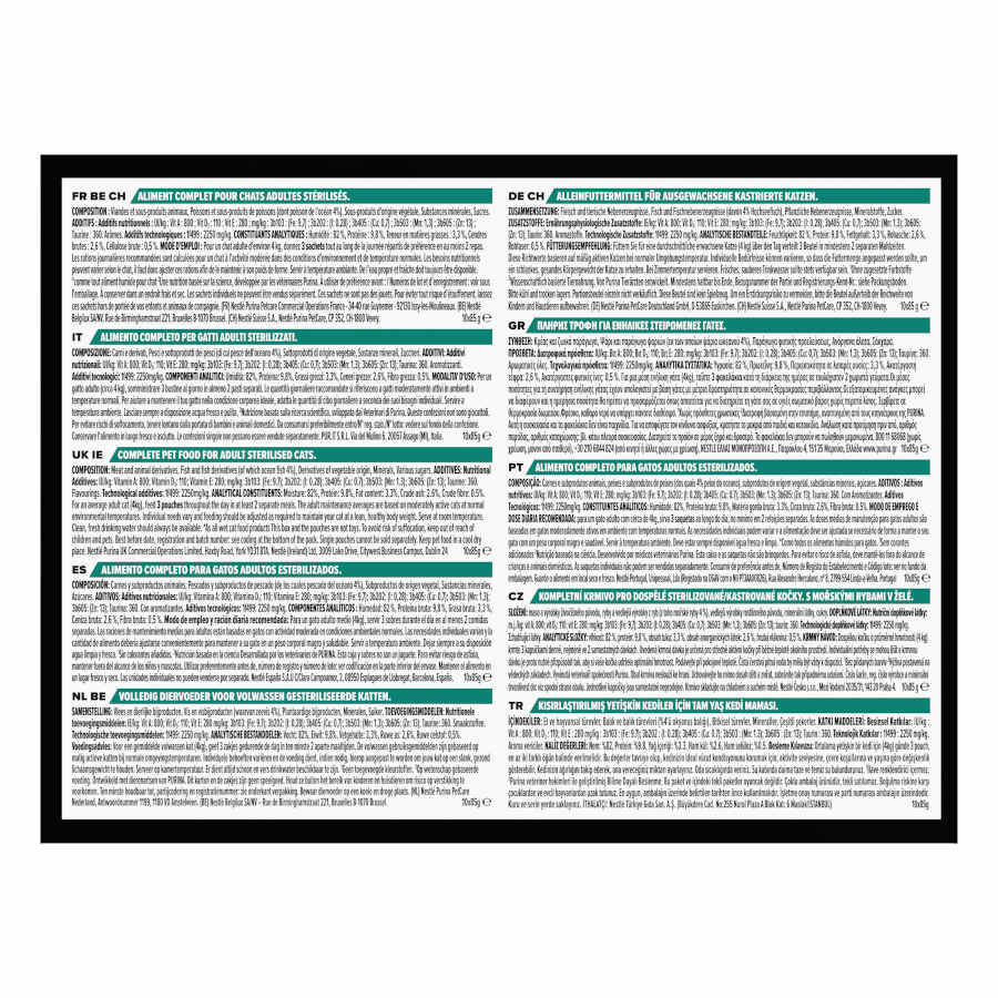 10 sobres x 85 g Pro Plan Adult Sterilised Pescado Sobre en Gelatina para gatos, , large Imagen numero 2