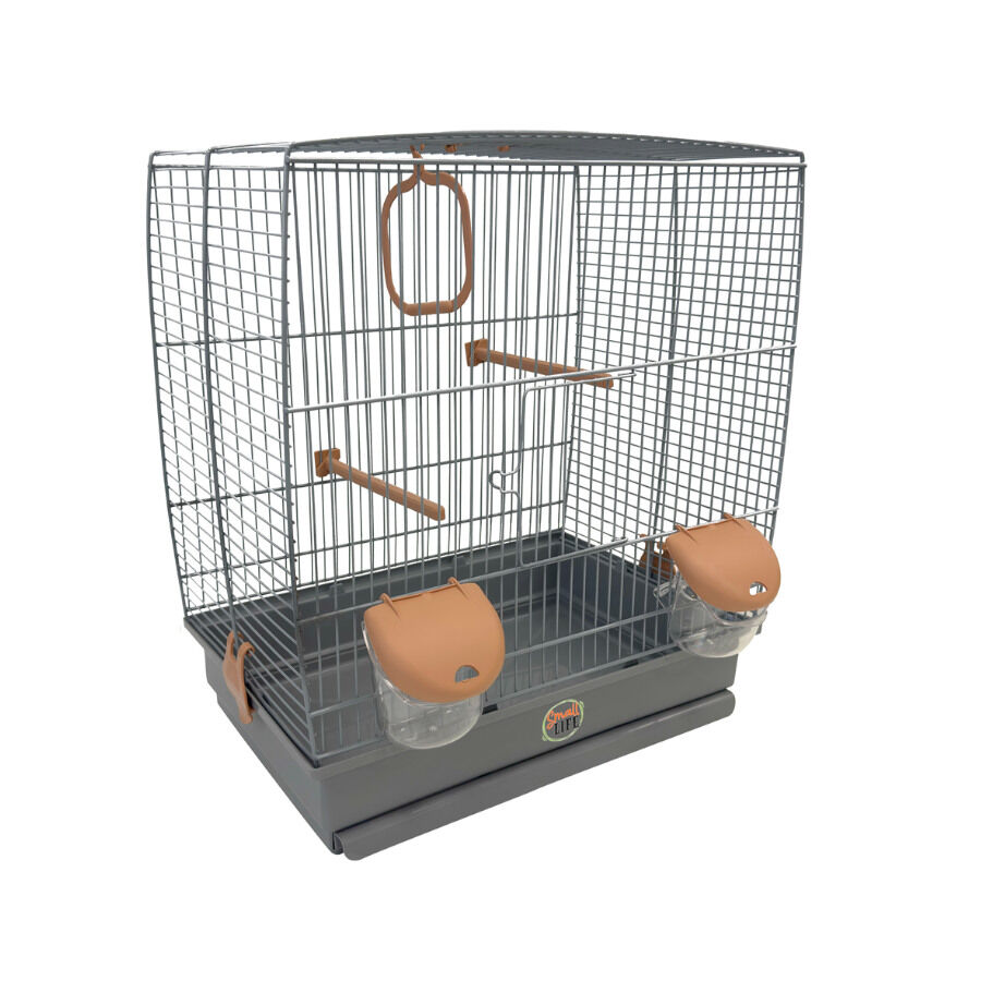 Small Life Jaula con Columpio Salmón para pájaros