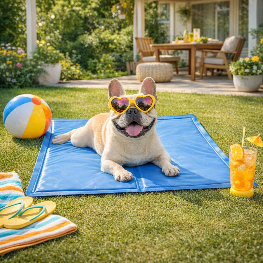 Summer Vibes Manta Refrescante Azul para perros, , large Imagen numero 1