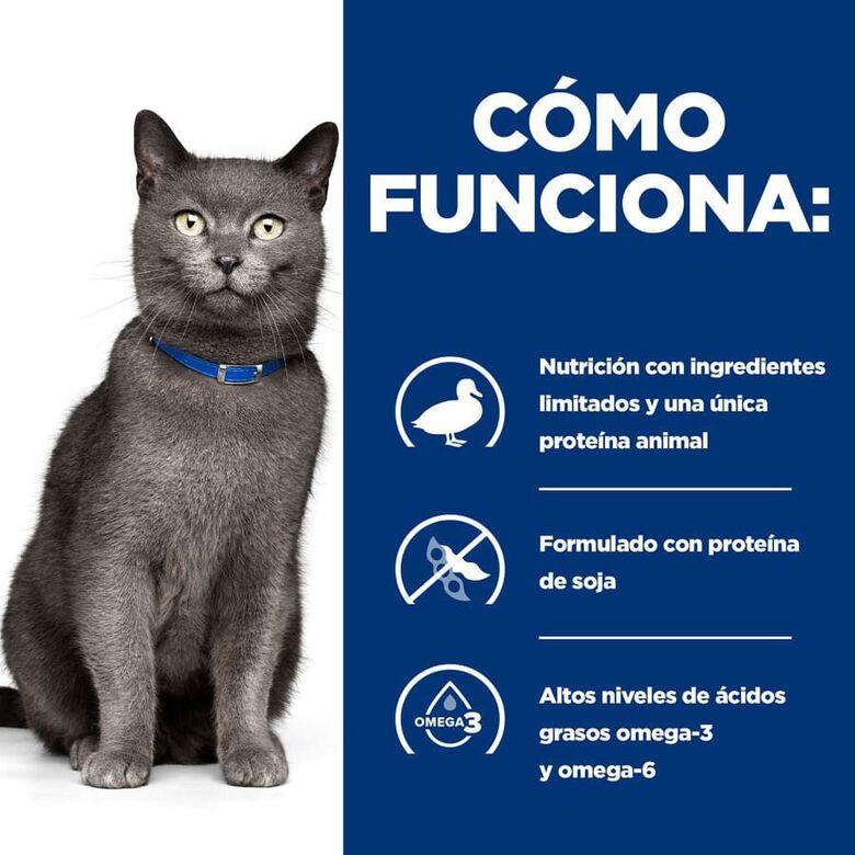 Hill&#039;s Prescription Diet Food Sensitivities d/d Pato pienso para gatos thumbnail