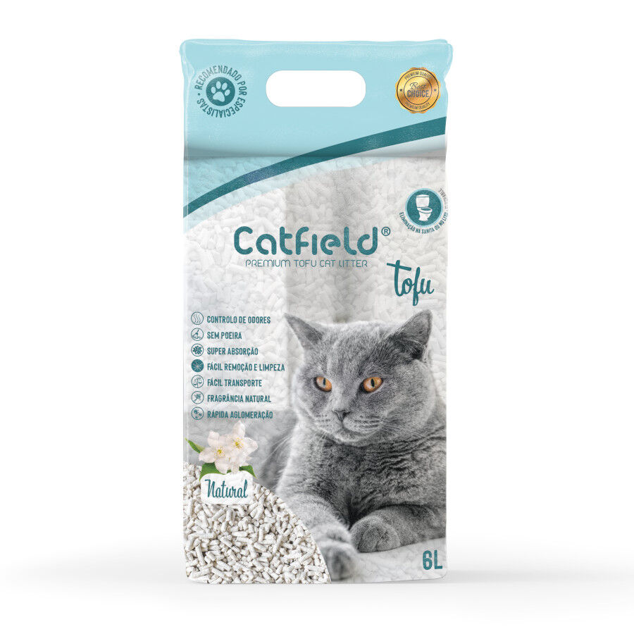 Catfield Premium Tofu Lecho aglomerante para gatos, , large Imagen numero 1
