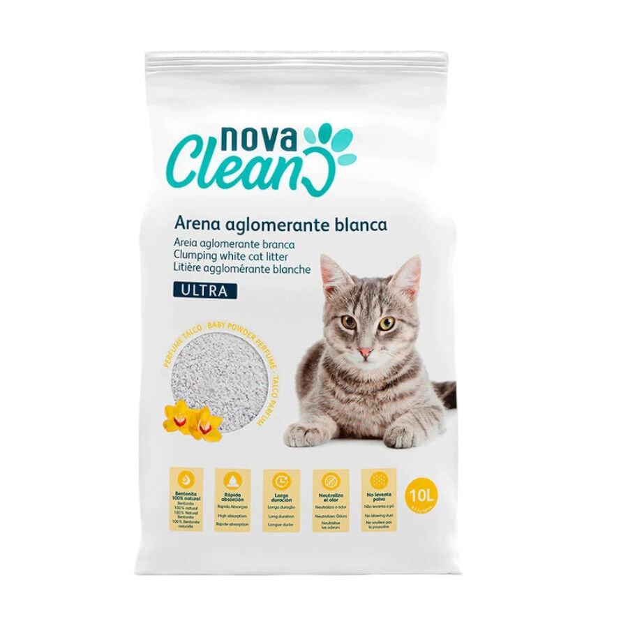 Nova Clean Ultra Arena Aglomerante de Talco para gatos, , large Imagen numero 1