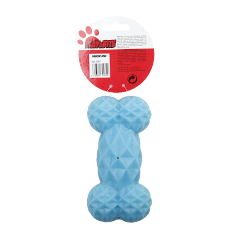 Play&Bite Diamond Hueso Azul Mordedor de plástico para perros, , large image number null