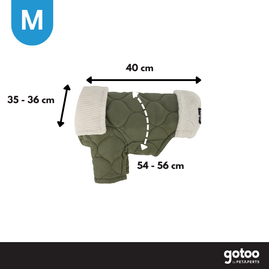Gotoo Abrigo Acolchado Verde para perros, , large Imagen numero 4