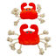 Tootoy! Comfort Fresh Crab peluche con cuerda para perros, , large indicador imagen numero 3