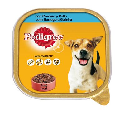 Pedigree Cordero y Pollo Tarrina en Paté para Perros