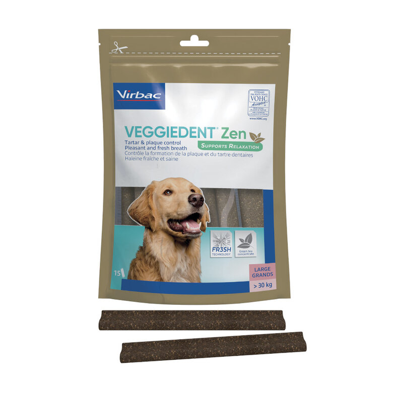 15 barritas Virbac Láminas Veggiedent Zen L para perros,  Imagen numero 1 15 barritas Virbac Láminas Veggiedent Zen L para perros, , large Imagen numero 1
