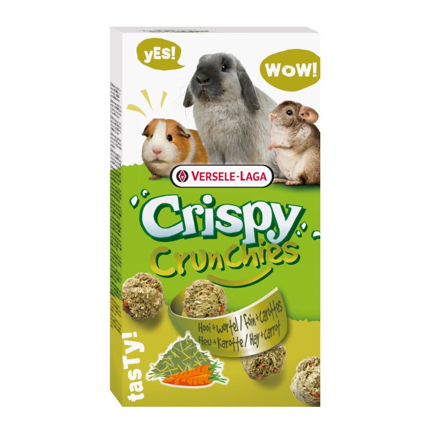 Versele-Laga Crispy Crunchies Chuches Heno y Zanahoria para roedores, , large Imagen numero 1