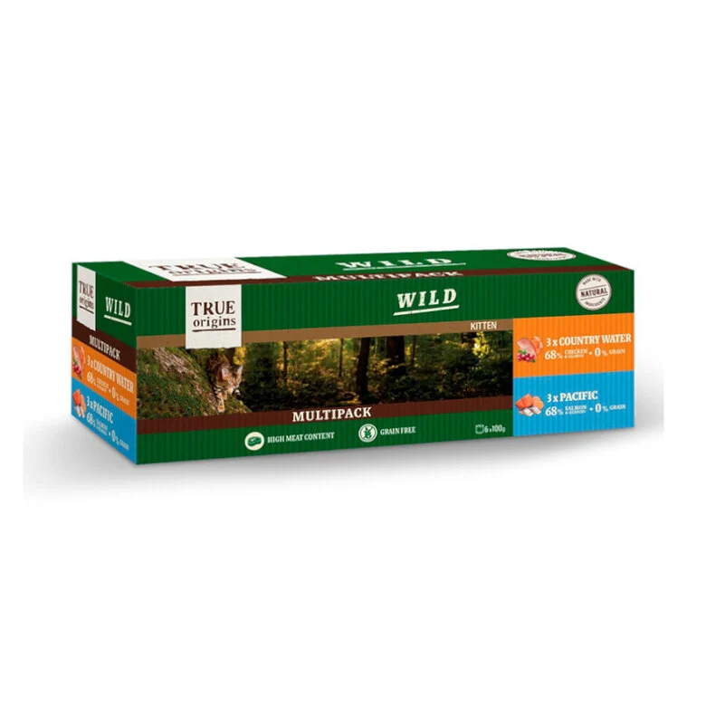 6 latas x 100 g True Origins Wild Kitten lata para gatos,  Imagen numero 1 6 latas x 100 g True Origins Wild Kitten lata para gatos, , large Imagen numero 1