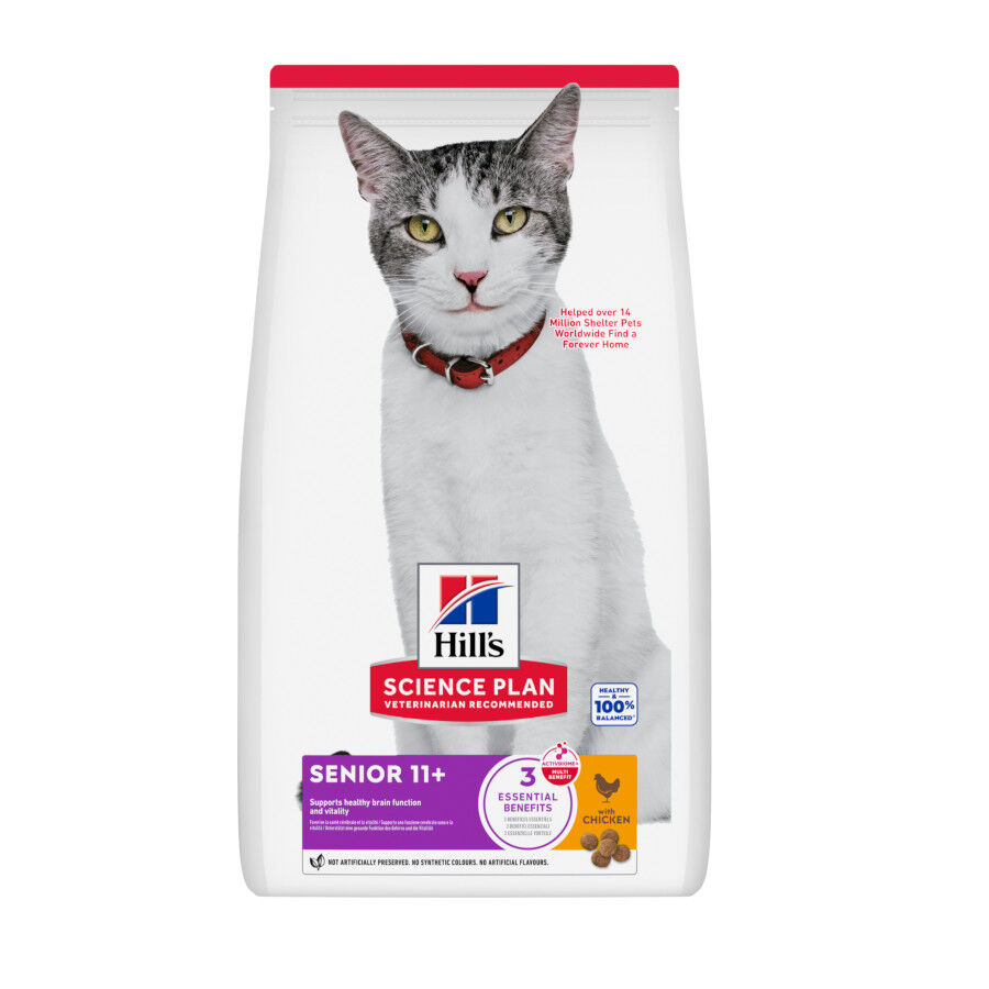 1.5 kg Hill's Science Plan Senior 11+ Pollo Pienso para gatos, , large Imagen numero 1