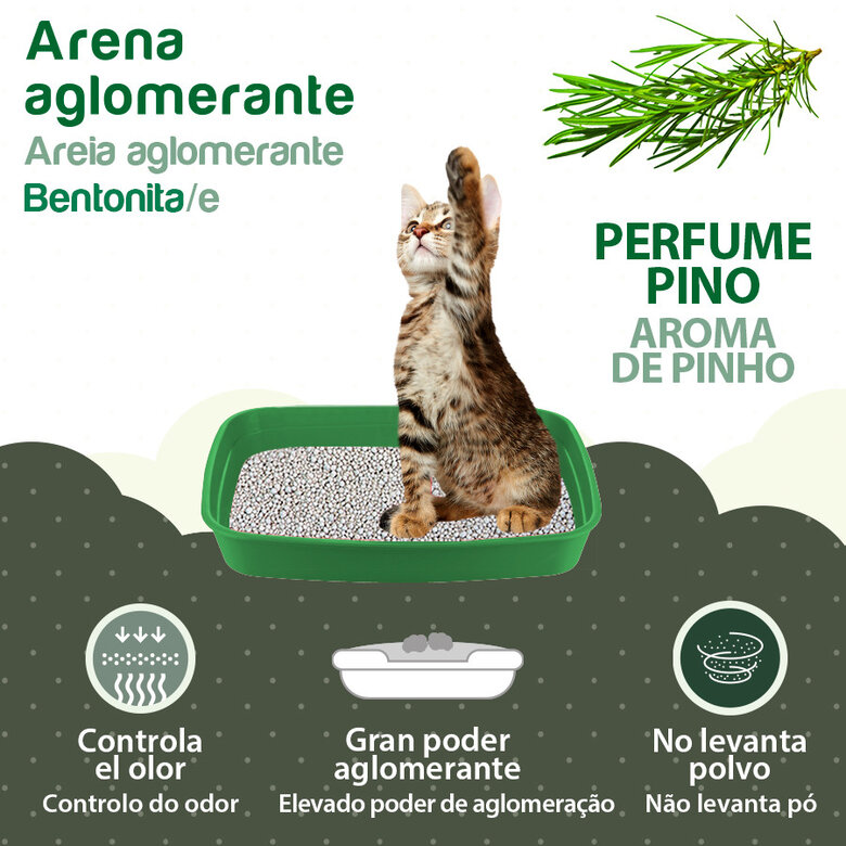 10 L TK-Pet Arena Aglomerante de Bentonita y Pino para Gatos,  Imagen numero 2 10 L TK-Pet Arena Aglomerante de Bentonita y Pino para Gatos, , large Imagen numero 2