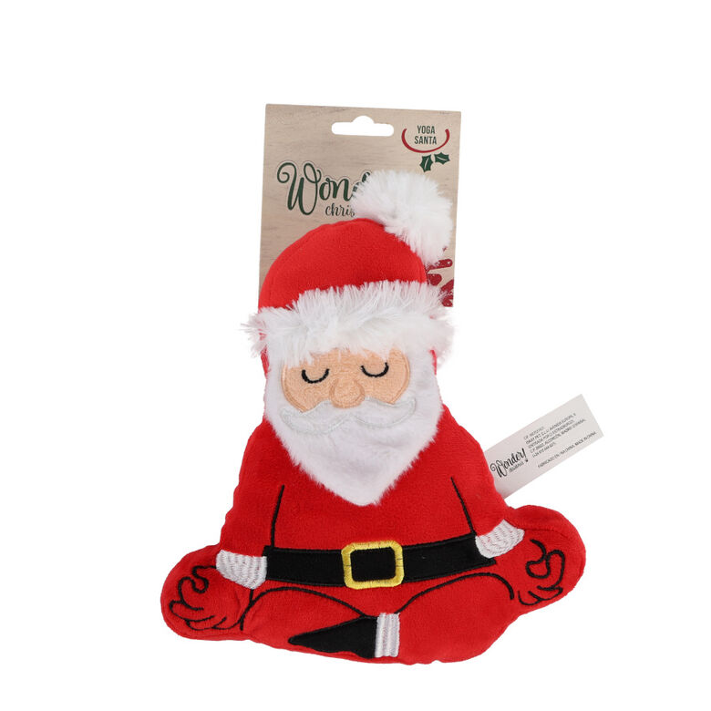 Wonder Christmas Yoga Santa peluche para perros thumbnail