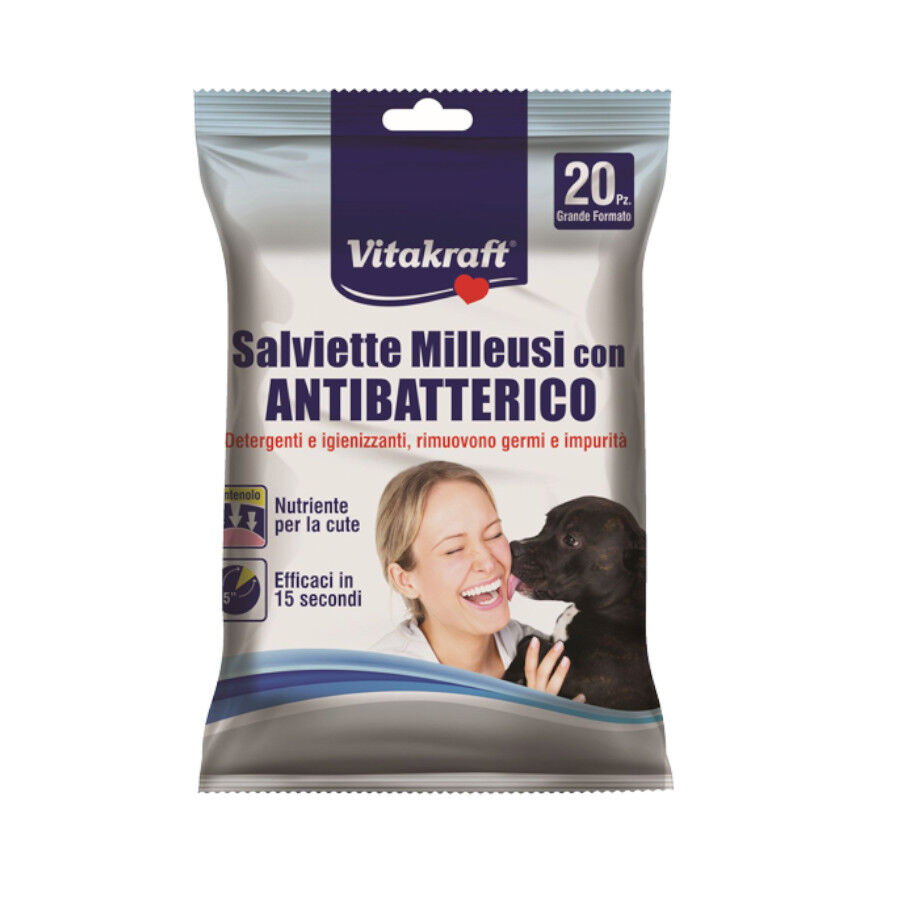 Vitakraft Toallitas Higi&eacute;nicas Antibacterianas para perros, , large Imagen numero 1