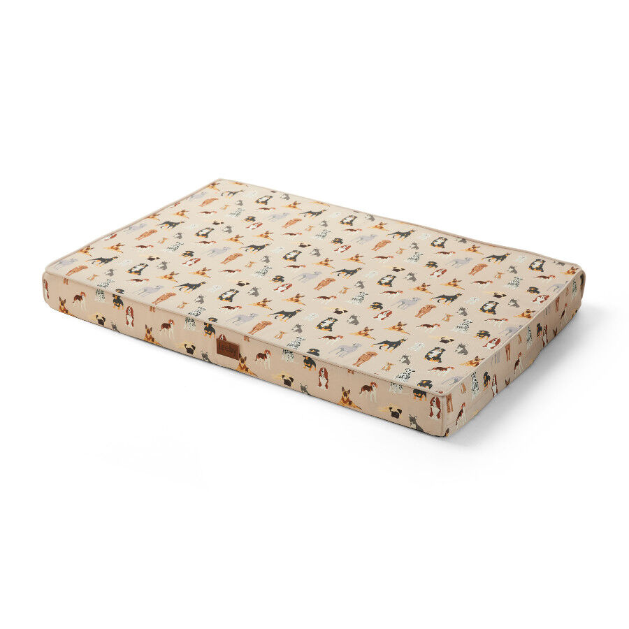 Leeby colchón viscoelástico estampado perros para perros thumbnail