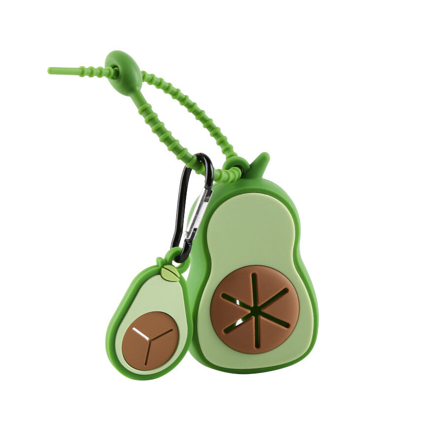 Gotoo Porta bolsas silicona avocado para perros