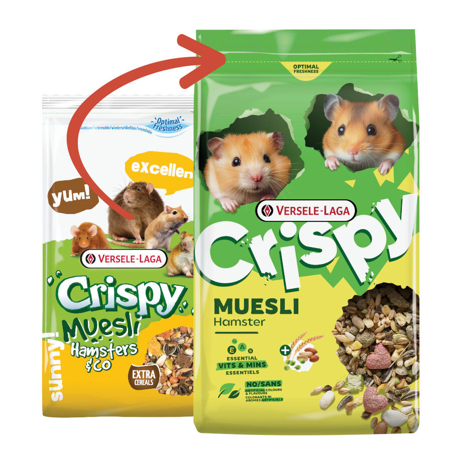 750 g Versele-Laga Crispy Muesli Pienso para h&aacute;msters, , large Imagen numero 2