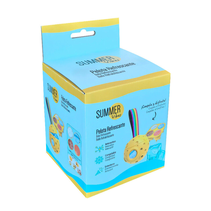 Summer Vibes Pelota fría portagolosinas para perros thumbnail