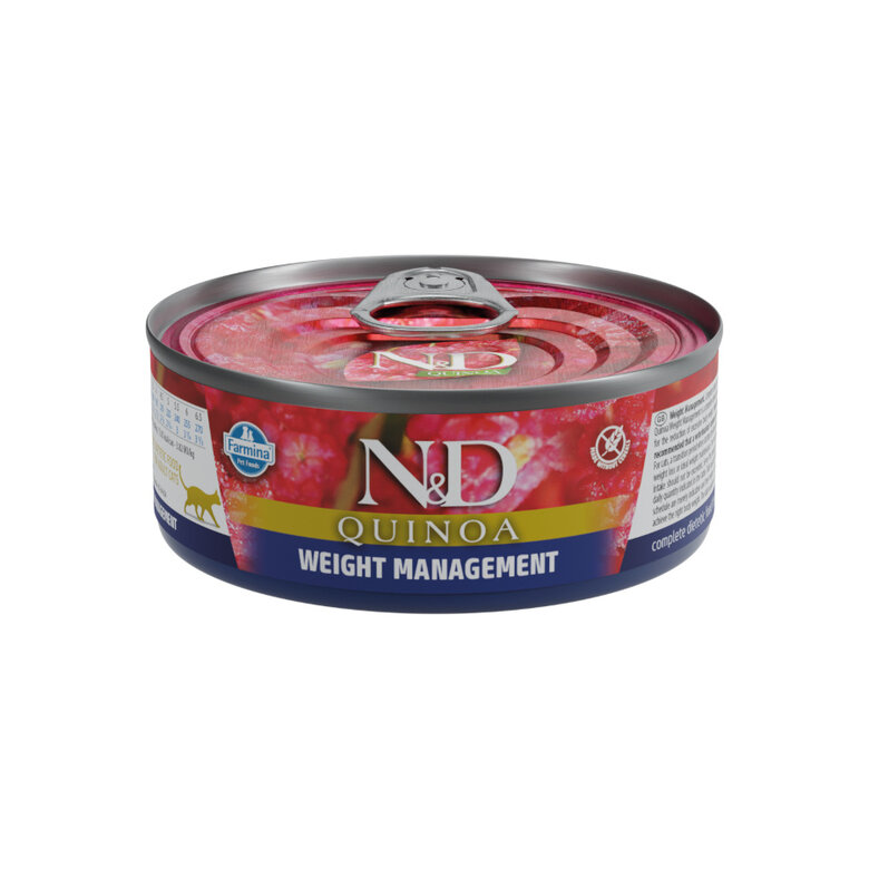 80 g Farmina N&D Control de Peso Quinoa lata para gatos,  Imagen numero 1 80 g Farmina N&D Control de Peso Quinoa lata para gatos, , large Imagen numero 1