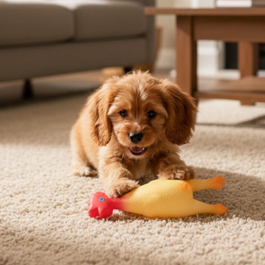 Tootoy! Juguete Pollo Mordedor con Sonido para perros, , large Imagen numero 1