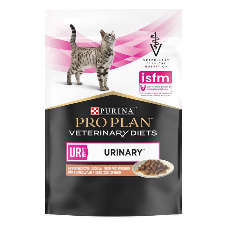 10 sobres x 85 g Pro Plan Veterinary Diets Feline UR Salm&oacute;n  x 85 g, , large Imagen numero 2